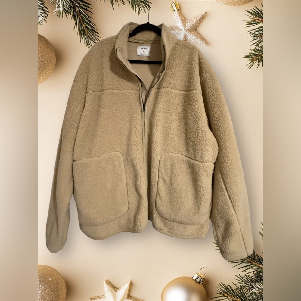 Mens Old Navy Sherpa Zip Jacket.